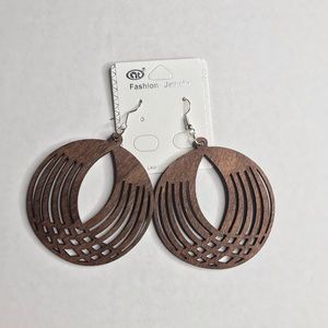 Brown Wooden Earrings...